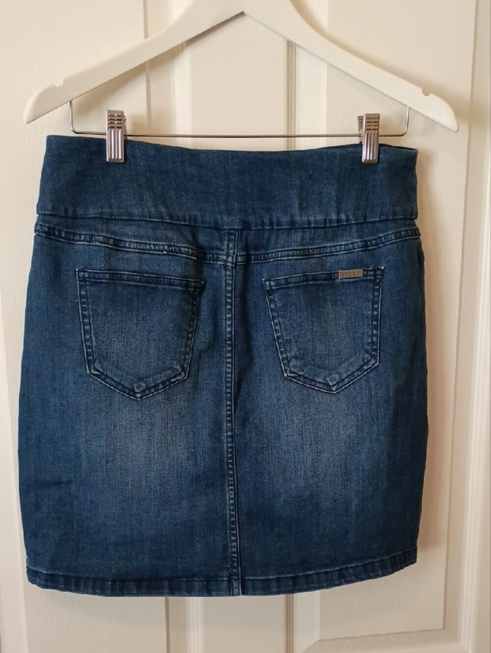 Women's Dark Blue Denim Mini Skirt - Picture 3 of 5